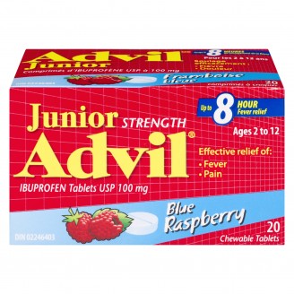 Advil Junior Strength Chewable Tablets - Blue Raspberry